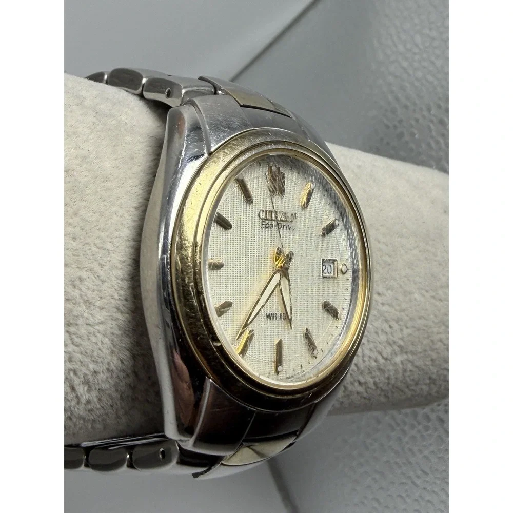 Scratched Citizen Eco-Drive F810-S005353 Working Mens Solar Watch 38MM 7